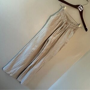 Thread & Supply Tan Flowy Pants Women's XXS great preworn condition